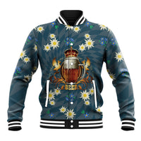 Oktoberfest Eagle Beer Prost Baseball Jacket Bavarian Polygon Pattern