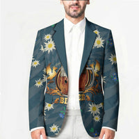 Oktoberfest Eagle Beer Prost Blazer Bavarian Polygon Pattern