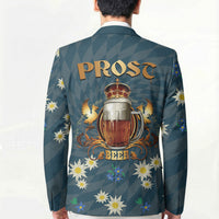 Oktoberfest Eagle Beer Prost Blazer Bavarian Polygon Pattern