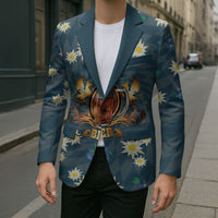 Oktoberfest Eagle Beer Prost Blazer Bavarian Polygon Pattern