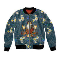 Oktoberfest Eagle Beer Prost Bomber Jacket Bavarian Polygon Pattern