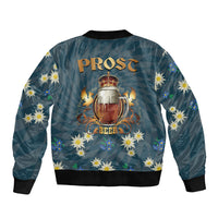 Oktoberfest Eagle Beer Prost Bomber Jacket Bavarian Polygon Pattern