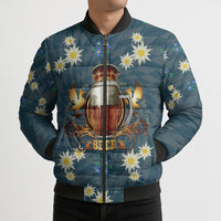 Oktoberfest Eagle Beer Prost Bomber Puffer Jacket Bavarian Polygon Pattern