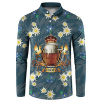 Oktoberfest Eagle Beer Prost Button Sweatshirt Bavarian Polygon Pattern