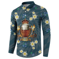 Oktoberfest Eagle Beer Prost Button Sweatshirt Bavarian Polygon Pattern