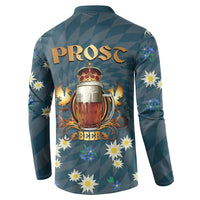 Oktoberfest Eagle Beer Prost Button Sweatshirt Bavarian Polygon Pattern