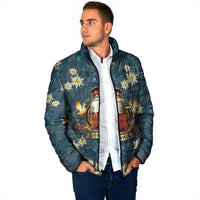Oktoberfest Eagle Beer Prost Padded Jacket Bavarian Polygon Pattern