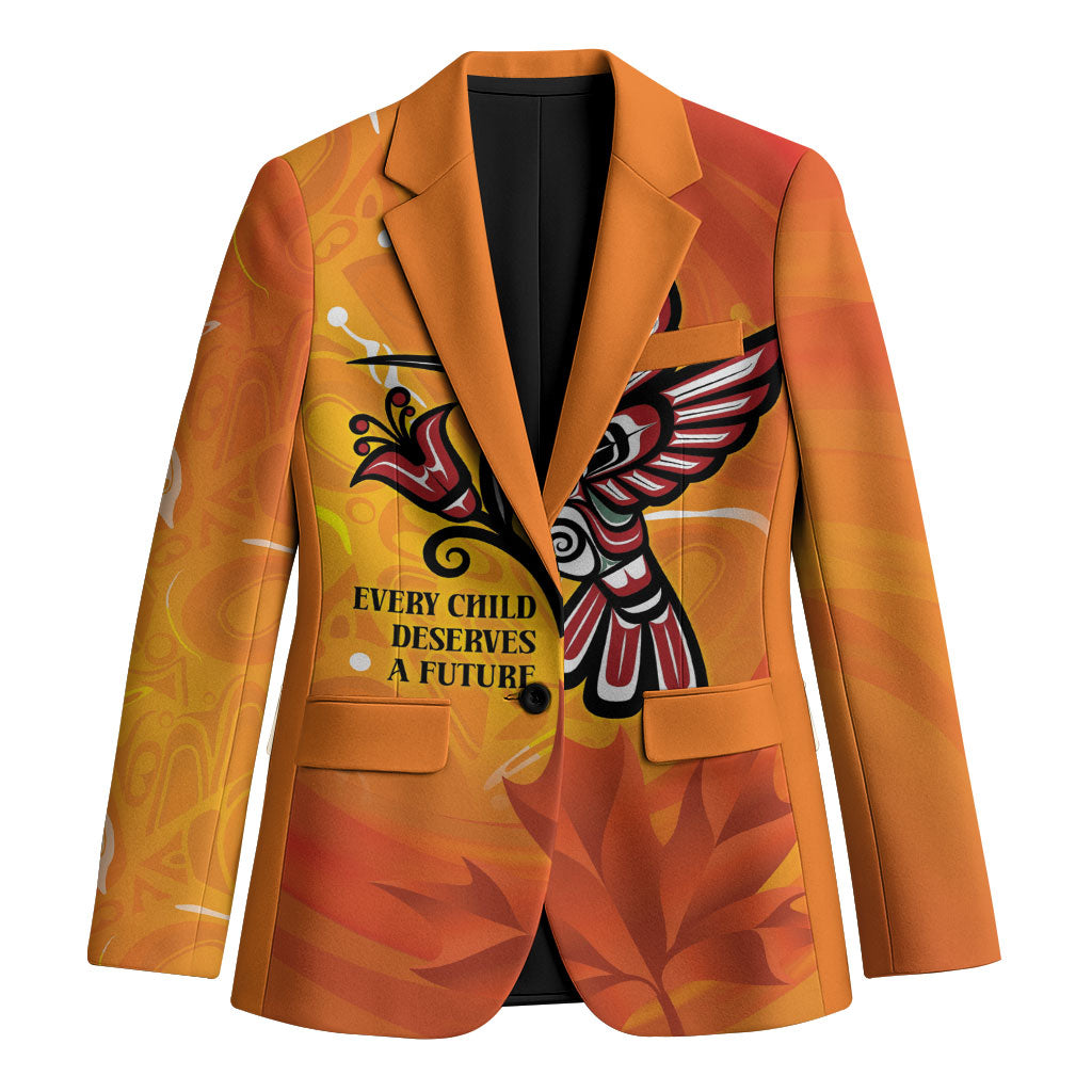 Canada Orange Shirt Day Haida Hummingbird Blazer September 30 Truth and Reconciliation