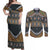 Africa Ethnic Native Pattern Couples Matching Off Shoulder Maxi Dress and Long Sleeve Button Shirt LT9 - Wonder Print Shop