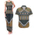 Africa Ethnic Native Pattern Couples Matching Tank Maxi Dress and Hawaiian Shirt LT9 - Wonder Print Shop