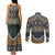 Africa Ethnic Native Pattern Couples Matching Tank Maxi Dress and Long Sleeve Button Shirt LT9 - Wonder Print Shop