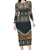 Africa Ethnic Native Pattern Family Matching Long Sleeve Bodycon Dress and Hawaiian Shirt LT9 - Wonder Print Shop