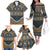 Africa Ethnic Native Pattern Family Matching Off The Shoulder Long Sleeve Dress and Hawaiian Shirt - Wonder Print Shop