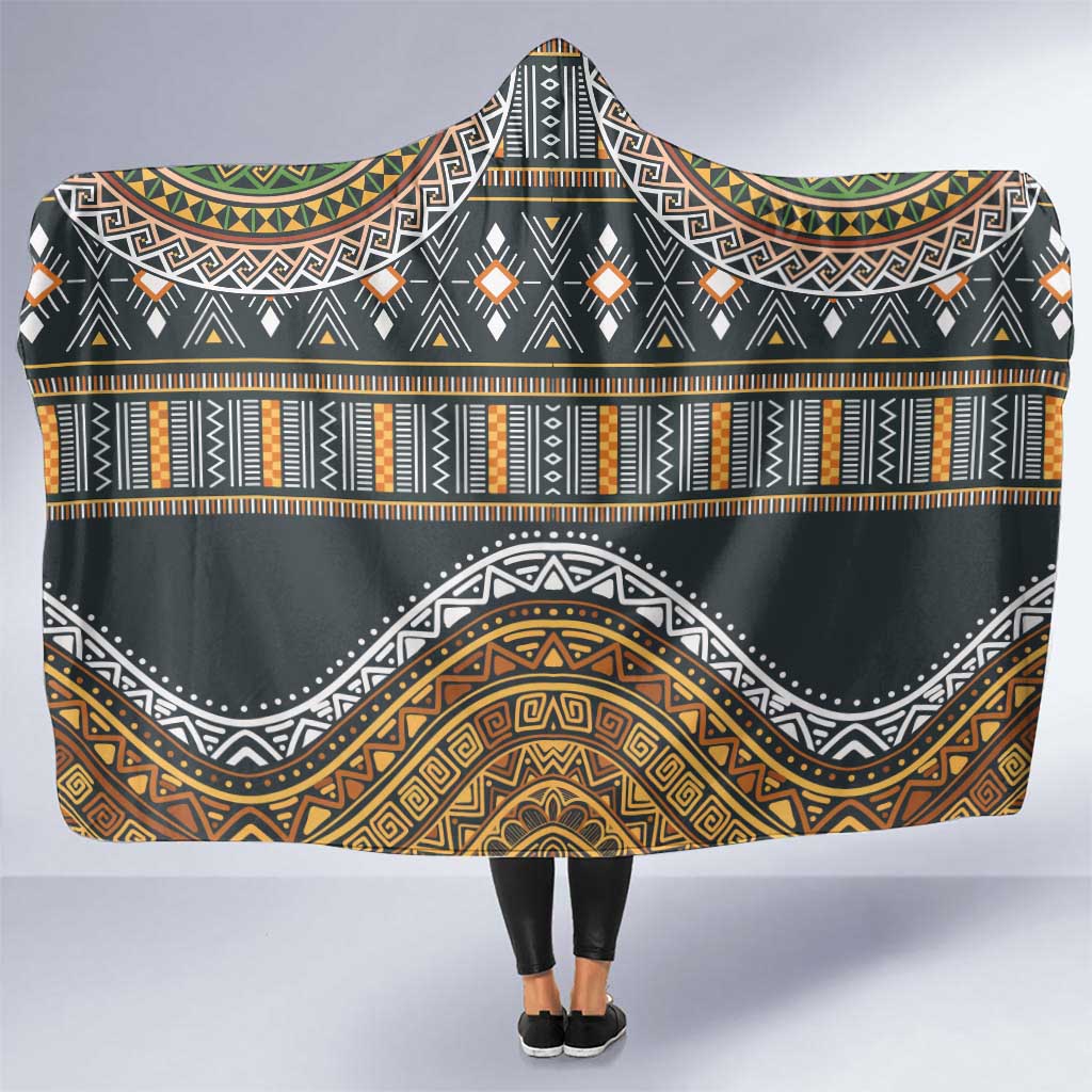 Africa Ethnic Native Pattern Hooded Blanket