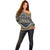 Africa Ethnic Native Pattern Off Shoulder Sweater - Wonder Print Shop