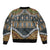 Africa Ethnic Native Pattern Sleeve Zip Bomber Jacket - Wonder Print Shop