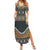 Africa Ethnic Native Pattern Summer Maxi Dress - Wonder Print Shop