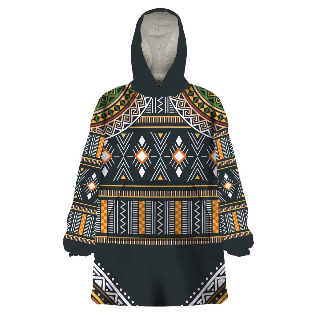 Africa Ethnic Native Pattern Wearable Blanket Hoodie - Wonder Print Shop