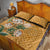 Africa King Proteas Dashiki Motif Quilt Bed Set Gold Style - Wonder Print Shop