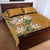 Africa King Proteas Dashiki Motif Quilt Bed Set Gold Style - Wonder Print Shop