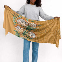Africa King Proteas Dashiki Motif Simple Headwrap Gold Style