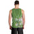 Africa King Proteas Dashiki Motif Men Tank Top Green Style - Wonder Print Shop