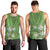 Africa King Proteas Dashiki Motif Men Tank Top Green Style - Wonder Print Shop