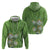 Africa King Proteas Dashiki Motif Zip Hoodie Green Style - Wonder Print Shop