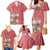 Africa King Proteas Dashiki Motif Family Matching Mermaid Dress and Hawaiian Shirt Peach Style LT9 - Wonder Print Shop