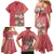 Africa King Proteas Dashiki Motif Family Matching Mermaid Dress and Hawaiian Shirt Peach Style LT9 - Wonder Print Shop