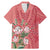 Africa King Proteas Dashiki Motif Family Matching Mermaid Dress and Hawaiian Shirt Peach Style LT9 - Wonder Print Shop