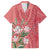 Africa King Proteas Dashiki Motif Family Matching Off Shoulder Short Dress and Hawaiian Shirt Peach Style LT9 - Wonder Print Shop