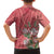 Africa King Proteas Dashiki Motif Family Matching Puletasi and Hawaiian Shirt Peach Style - Wonder Print Shop