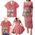 Africa King Proteas Dashiki Motif Family Matching Puletasi and Hawaiian Shirt Peach Style - Wonder Print Shop