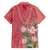 Africa King Proteas Dashiki Motif Family Matching Puletasi and Hawaiian Shirt Peach Style - Wonder Print Shop