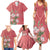 Africa King Proteas Dashiki Motif Family Matching Summer Maxi Dress and Hawaiian Shirt Peach Style - Wonder Print Shop