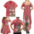 Africa King Proteas Dashiki Motif Family Matching Summer Maxi Dress and Hawaiian Shirt Peach Style - Wonder Print Shop