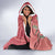 Africa King Proteas Dashiki Motif Hooded Blanket Peach Style