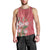 Africa King Proteas Dashiki Motif Men Tank Top Peach Style - Wonder Print Shop