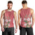 Africa King Proteas Dashiki Motif Men Tank Top Peach Style - Wonder Print Shop