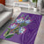 Africa King Proteas Dashiki Motif Area Rug Violet Style LT9 - Wonder Print Shop