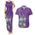 Africa King Proteas Dashiki Motif Couples Matching Tank Maxi Dress and Hawaiian Shirt Violet Style LT9 - Wonder Print Shop