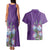 Africa King Proteas Dashiki Motif Couples Matching Tank Maxi Dress and Hawaiian Shirt Violet Style LT9 - Wonder Print Shop