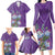 Africa King Proteas Dashiki Motif Family Matching Long Sleeve Bodycon Dress and Hawaiian Shirt Violet Style LT9 - Wonder Print Shop