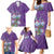 Africa King Proteas Dashiki Motif Family Matching Mermaid Dress and Hawaiian Shirt Violet Style LT9 - Wonder Print Shop