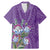 Africa King Proteas Dashiki Motif Family Matching Mermaid Dress and Hawaiian Shirt Violet Style LT9 - Wonder Print Shop