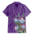 Africa King Proteas Dashiki Motif Family Matching Mermaid Dress and Hawaiian Shirt Violet Style LT9 - Wonder Print Shop