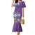 Africa King Proteas Dashiki Motif Family Matching Mermaid Dress and Hawaiian Shirt Violet Style LT9 - Wonder Print Shop