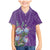 Africa King Proteas Dashiki Motif Family Matching Mermaid Dress and Hawaiian Shirt Violet Style LT9 - Wonder Print Shop