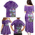 Africa King Proteas Dashiki Motif Family Matching Puletasi and Hawaiian Shirt Violet Style - Wonder Print Shop